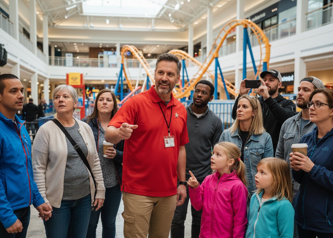 Tour group at Mall of America